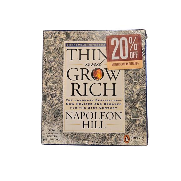 Think and grow rich by Napoleon Hill audiobook CD new 9780143143741 - Picture 1 of 7